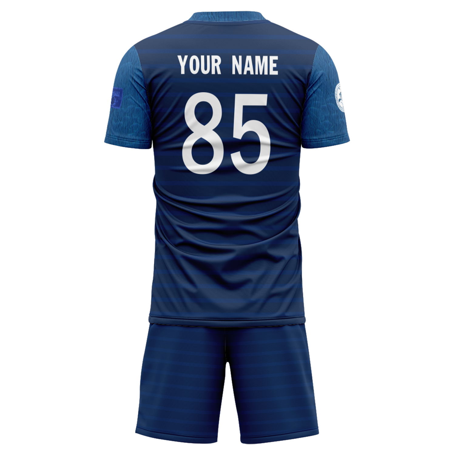 Costumes de football de l'équipe de France de la Coupe du monde 2022 personnalisés