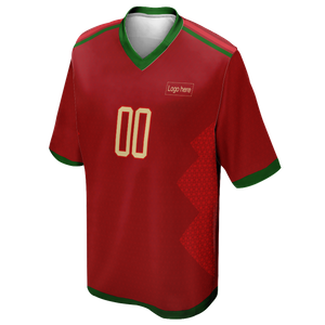 Maillot de football personnalisé coupe du monde cool du Portugal pour hommes avec logo