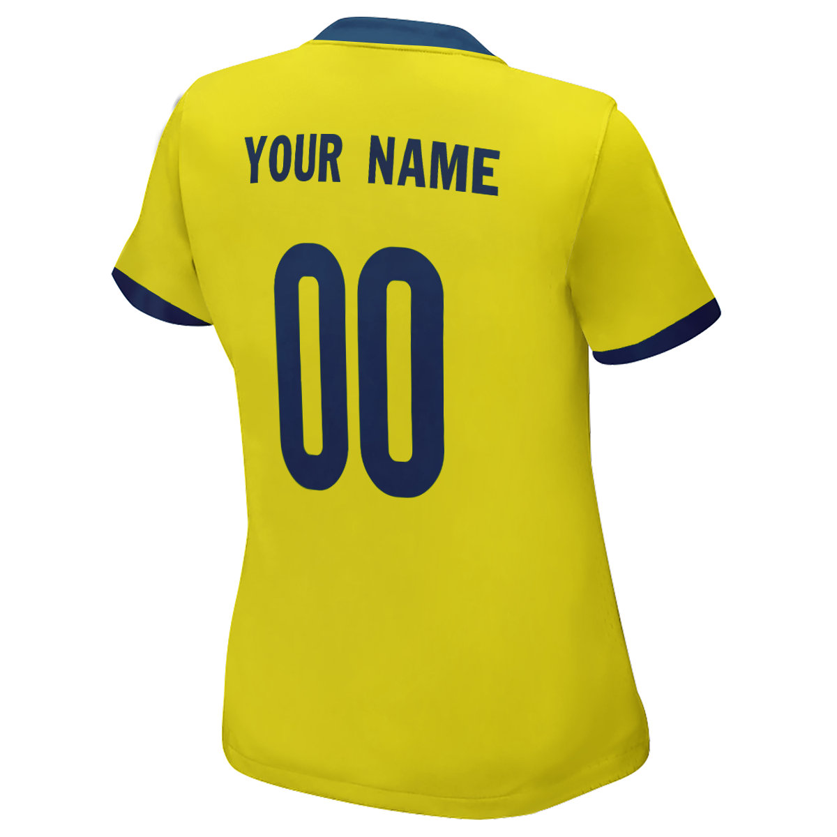 Maillot de football personnalisé de la Coupe du monde de Suède cousu pour femme avec nom