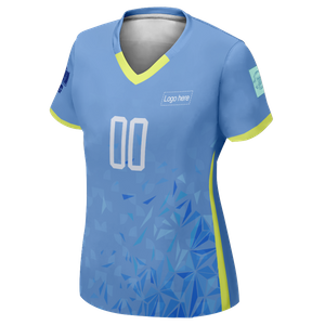 Maillot de football personnalisé de la Coupe du monde d'Uruguay pour femmes avec logo