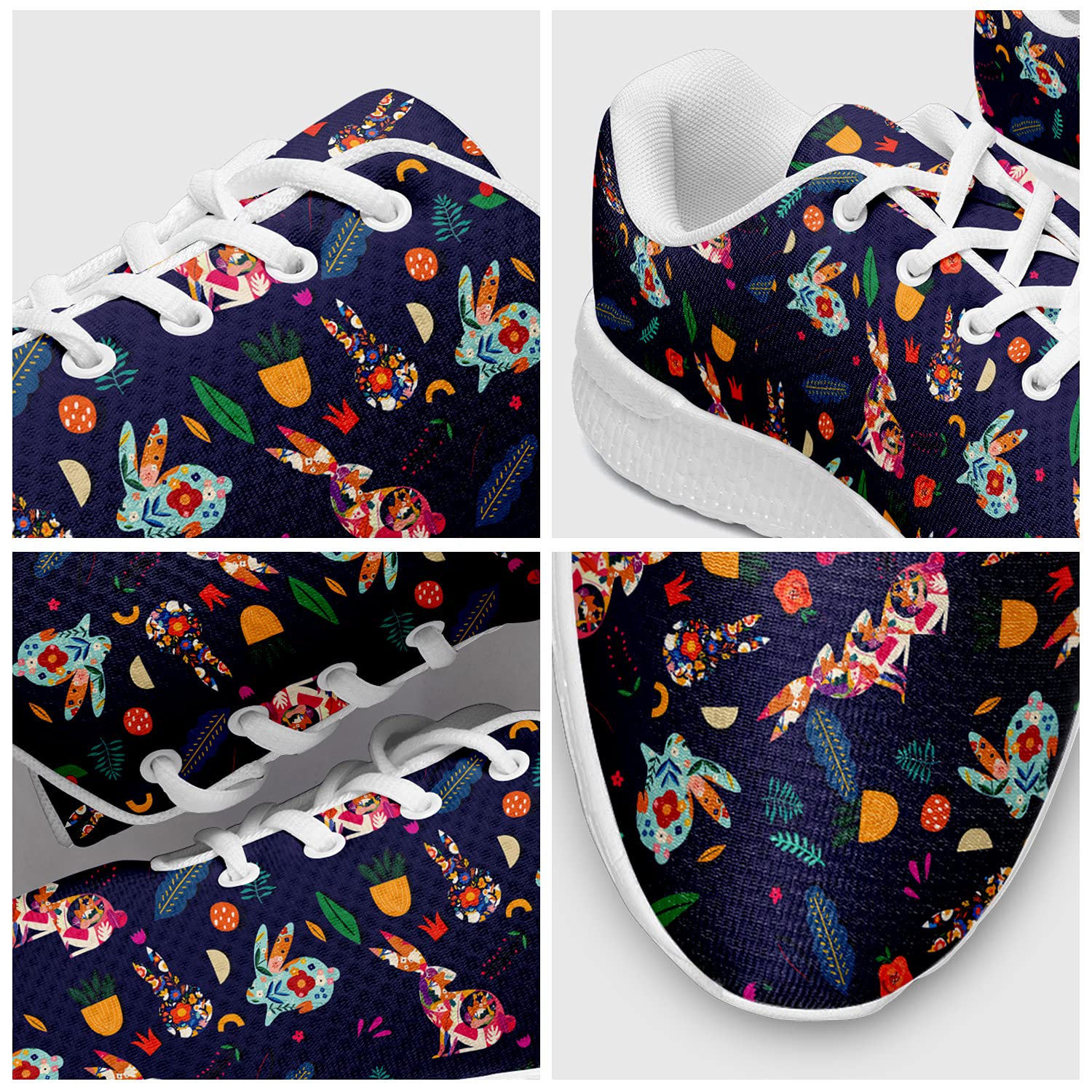 Bunny Rabbit Chaussures de marche athlétiques décontractées pour femmes