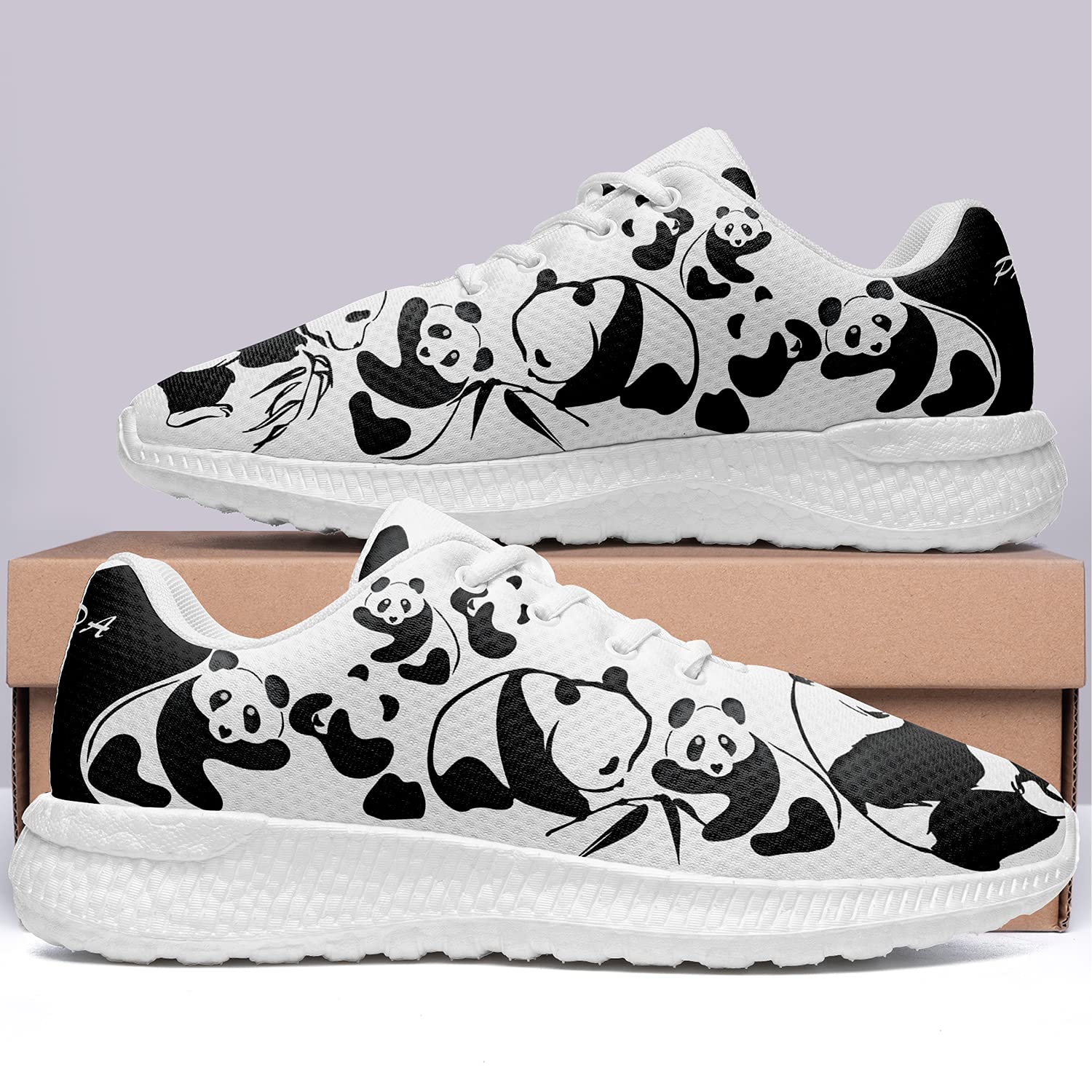 Chaussures décontractées de marche athlétique Panda pour femme